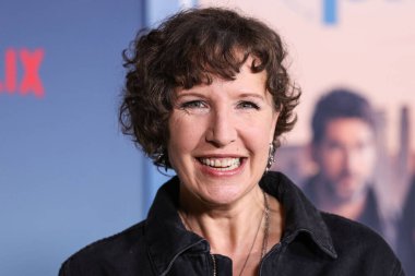 Trish Sie, Los Angeles 'taki Netflix' in Hollywood Tiyatrosu 'nda 8 Şubat 2024' te düzenlenen 