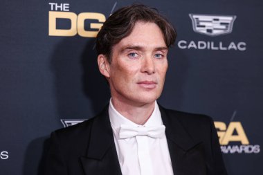 Cillian Murphy, Beverly Hilton Hotel 'de 10 Şubat 2024' te düzenlenen 76. Yıllık Amerikan Yönetmenler Birliği (DGA) Ödülleri 'ne geldi.. 