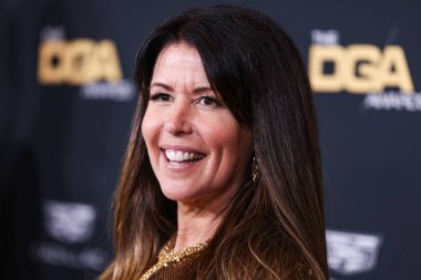 Naeem Khan 'ı giyen Patty Jenkins, 10 Şubat 2024' te Beverly Hills, Los Angeles, Kaliforniya, ABD 'deki Beverly Hilton Oteli' nde düzenlenen 76.. 