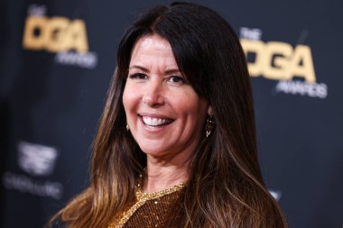 Naeem Khan 'ı giyen Patty Jenkins, 10 Şubat 2024' te Beverly Hills, Los Angeles, Kaliforniya, ABD 'deki Beverly Hilton Oteli' nde düzenlenen 76.. 