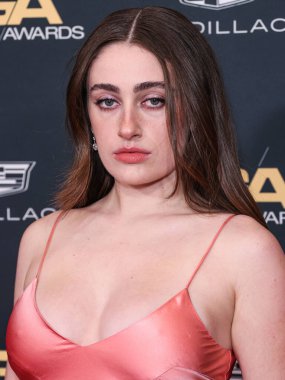 Rachel Sennott, Beverly Hilton Oteli 'nde 10 Şubat 2024' te düzenlenen 76. Yıllık Amerikan Yönetmenler Birliği (DGA) Ödülleri 'ne geliyor.. 