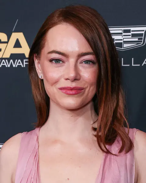 stock image Emma Stone arrives at the 76th Annual Directors Guild Of America (DGA) Awards held at The Beverly Hilton Hotel on February 10, 2024 in Beverly Hills, Los Angeles, California, United States. 