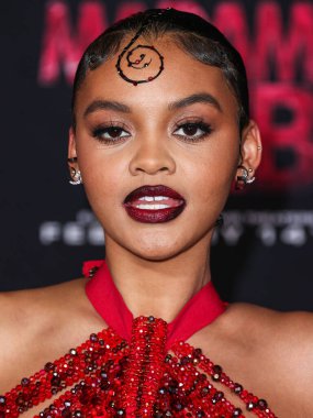 Gert-Johan Coetzee elbisesi ve Jimmy Choo ayakkabıları giyen Celeste O 'Connor, 12 Şubat 2024' te Westwood, Los Angeles, Kaliforniya, ABD 'deki Regency Village Theatre' da düzenlenen Columbia Pictures 'ın' Madame Web 'filminin dünya galasına geldi..