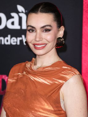 Sophie Tweed-Simmons 12 Şubat 2024 'te Westwood, Los Angeles, Kaliforniya, ABD' deki Regency Village Theatre 'da düzenlenen Columbia Pictures' ın 'Madame Web' filminin dünya prömiyerine geldi..