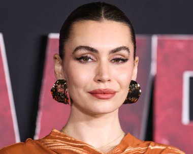 Sophie Tweed-Simmons 12 Şubat 2024 'te Westwood, Los Angeles, Kaliforniya, ABD' deki Regency Village Theatre 'da düzenlenen Columbia Pictures' ın 'Madame Web' filminin dünya prömiyerine geldi..