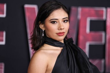 Xochitl Gomez, 12 Şubat 2024 'te Westwood, Los Angeles, Kaliforniya, ABD' deki Regency Village Theatre 'da düzenlenen' Madame Web 'filminin dünya prömiyerine geldi..