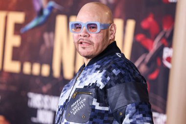 Fat Joe arrives at the Los Angeles Premiere Of Amazon MGM Studios' 'This Is Me...Now: A Love Story' held at the Dolby Theatre on February 13, 2024 in Hollywood, Los Angeles, California, United States.