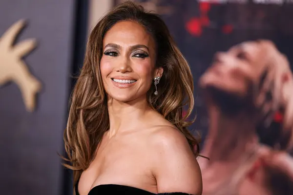 Jennifer Lopez Jlo Wearing Zuhair Murad Couture Gown Joseph Saidian — Stock Photo, Image