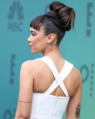 Alexandra Shipp, 18 Şubat 2024 'te Santa Monica, Los Angeles, Kaliforniya, ABD' de düzenlenen Barker Hangarı 'nda düzenlenen 49..