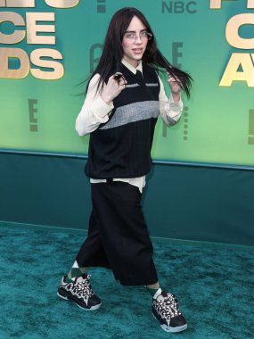 Billie Eilish, 18 Şubat 2024 'te Santa Monica, Los Angeles, Kaliforniya, ABD' de düzenlenen Barker Hangarı 'nda düzenlenen 49..