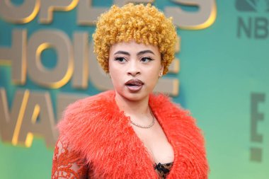 Dolce, Gabbana ve Levian mücevherleri giyen Ice Spice, 18 Şubat 2024 'te Santa Monica, Los Angeles, Kaliforniya, ABD' de düzenlenen 49. Geleneksel People 's Choice Ödülleri 2024' e ulaştı.. 