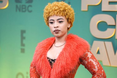 Dolce, Gabbana ve Levian mücevherleri giyen Ice Spice, 18 Şubat 2024 'te Santa Monica, Los Angeles, Kaliforniya, ABD' de düzenlenen 49. Geleneksel People 's Choice Ödülleri 2024' e ulaştı.. 