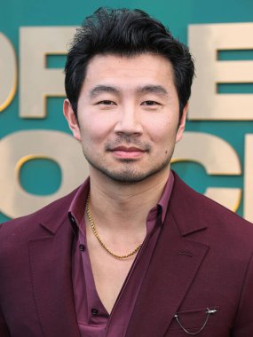 Fernando Jorge kolyesi takan Simu Liu, 18 Şubat 2024 'te Santa Monica, Los Angeles, Kaliforniya, ABD' de düzenlenen 49..