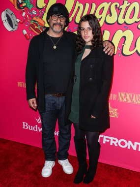David Kushner and Frankie Kushner arrive at the Los Angeles Premiere Of Shout! Studios, All Things Comedy and Utopia's 'Drugstore June' held at the TCL Chinese 6 Theaters on February 20, 2024 in Hollywood, Los Angeles, California, United States. 