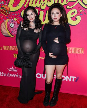 Bhad Bhabie (Danielle Peskowitz Bregoli) and Esther Povitsky arrive at the Los Angeles Premiere Of Shout! Studios, All Things Comedy and Utopia's 'Drugstore June' held at the TCL Chinese 6 Theaters on February 20, 2024 in Hollywood, Los Angeles, USA