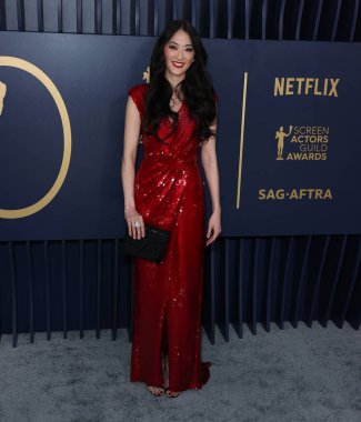 Clara Wong 'un giydiği Iris Van Herpen Couture elbisesi ve Brandon Blackwood ayakkabıları 24 Şubat 2024' te ABD 'nin Los Angeles şehrinde düzenlenen Shrine Auditorium ve Expo Hall' da düzenlenen 30.. 