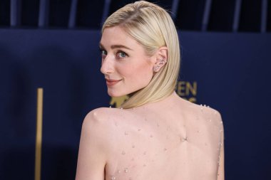 Armani Prive 'yi giyen Elizabeth Debicki, 24 Şubat 2024' te ABD 'nin Kaliforniya eyaletinin Los Angeles kentinde düzenlenen Shrine Konser Salonu ve Fuar Salonu' nda düzenlenen 30..
