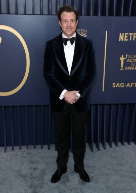 Jason Sudeikis, Shrine Konser Salonu ve Fuar Salonu 'nda düzenlenen 30. Yıllık Sinema Oyuncuları Loncası Ödülleri' ne 24 Şubat 2024 'te Los Angeles, Kaliforniya, ABD' de ulaştı..