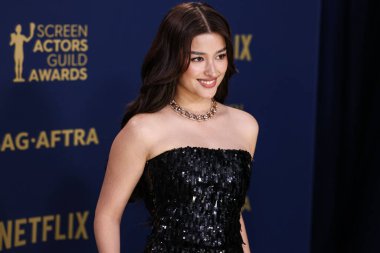 Liza Soberano, Shrine Konser Salonu ve Fuar Salonu 'nda düzenlenen 30. Geleneksel Sinema Oyuncuları Loncası Ödülleri' ne 24 Şubat 2024 'te Los Angeles, Kaliforniya, ABD' de ulaştı.. 