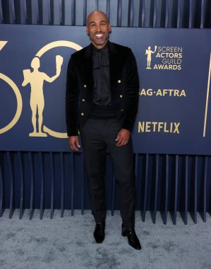 Melvin Robert, Shrine Auditorium ve Expo Hall 'da düzenlenen 30. Yıllık Sinema Oyuncuları Birliği Ödülleri' ne 24 Şubat 2024 'te Los Angeles, Kaliforniya, ABD' de ulaştı..