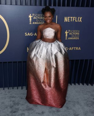 Phylicia Pearl Mpasi, 24 Şubat 2024 'te ABD' nin Kaliforniya eyaletinin Los Angeles kentinde Shrine Oditoryum ve Fuar Salonu 'nda düzenlenen 30.. 