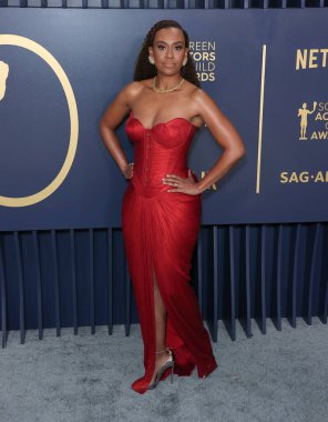 Ryan Michelle Bathe, Shrine Konser Salonu ve Fuar Salonu 'nda düzenlenen 30. Yıllık Sinema Oyuncuları Loncası Ödülleri' ne 24 Şubat 2024 'te Los Angeles, Kaliforniya, ABD' de ulaştı..