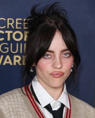 Vivienne Westwood 'u giyen Billie Eilish, 24 Şubat 2024' te ABD 'nin Kaliforniya eyaletinin Los Angeles kentindeki Shrine Auditorium ve Expo Hall' da düzenlenen 30.. 