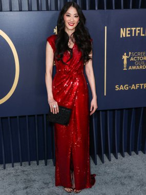 Clara Wong 'un giydiği Iris Van Herpen Couture elbisesi ve Brandon Blackwood ayakkabıları 24 Şubat 2024' te ABD 'nin Los Angeles şehrinde düzenlenen Shrine Auditorium ve Expo Hall' da düzenlenen 30.. 