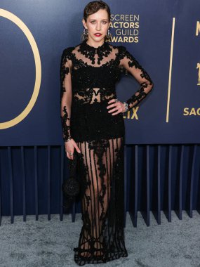 Edyta Budnik, 24 Şubat 2024 'te ABD' nin Kaliforniya eyaletinin Los Angeles kentinde düzenlenen Shrine Konser Salonu ve Fuar Salonu 'nda düzenlenen 30..