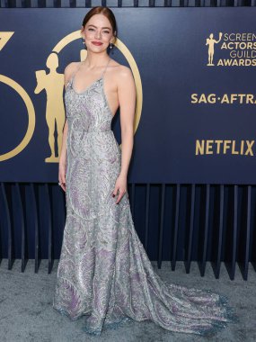 Emma Stone, Shrine Konser Salonu ve Fuar Salonu 'nda 24 Şubat 2024' te düzenlenen 30. Yıllık Sinema Oyuncuları Loncası Ödülleri 'ne geliyor.. 