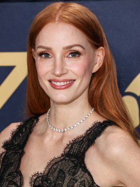 Jessica Chastain 'in özel Armani elbisesi ve DeBeers mücevherleri, 24 Şubat 2024' te Los Angeles, Kaliforniya, ABD 'deki Shrine Auditorium ve Expo Hall' da düzenlenen 30.. 