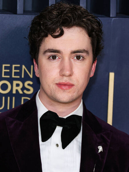 Чарли Хискок прибыл на 30-ю церемонию вручения премии Гильдии киноведов и кинокритиков США, которая состоится 24 февраля 2024 года в Лос-Анджелесе, штат Калифорния.. 