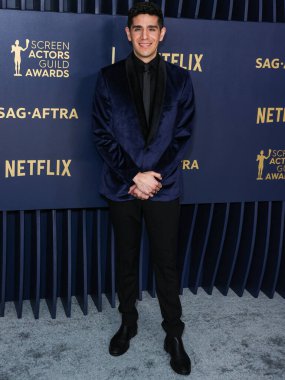 Patrick Gomez, Shrine Konser Salonu ve Fuar Salonu 'nda düzenlenen 30. Yıllık Sinema Oyuncuları Birliği Ödülleri' ne 24 Şubat 2024 'te Los Angeles, Kaliforniya, ABD' de ulaştı.. 