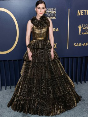 Tamara Ralph 'i giyen Rachel Brosnahan, 24 Şubat 2024' te ABD 'nin Kaliforniya eyaletinin Los Angeles kentinde düzenlenen Shrine Konser Salonu ve Fuar Salonu' nda düzenlenen 30.. 