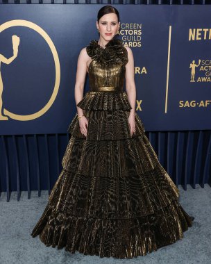 Tamara Ralph 'i giyen Rachel Brosnahan, 24 Şubat 2024' te ABD 'nin Kaliforniya eyaletinin Los Angeles kentinde düzenlenen Shrine Konser Salonu ve Fuar Salonu' nda düzenlenen 30.. 