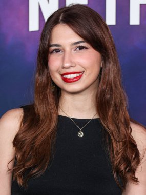 Monika Gobaira, Netflix 'in 26 Şubat 2024' te Hollywood Mısırlı Tiyatrosu 'nda düzenlenen 