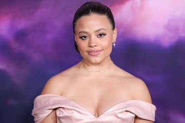 Sarah Jeffery 26 Şubat 2024 'te Hollywood Mısırlı Tiyatrosu' nda düzenlenen Netflix 'in' Spaceman 'adlı filminin Los Angeles Özel Gösterimi' ne geldi..