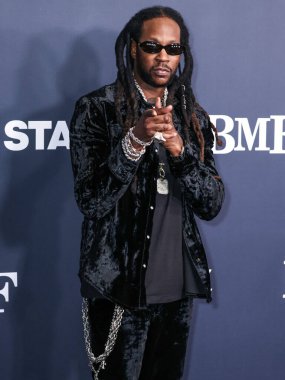 2 Chainz, Los Angeles 'taki STARZ' ın 'BMF' (Siyah Mafya Ailesi) galasına 29 Şubat 2024 'te Hollywood Atletizm Kulübü' nde düzenlenen 3..