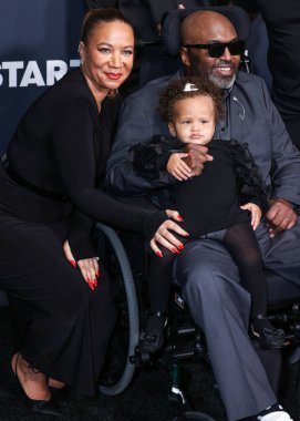 Randy Huggins, Los Angeles 'taki STARZ' ın 'BMF' (Siyah Mafya Ailesi) galasına 29 Şubat 2024 'te Hollywood Atletizm Kulübü' nde gerçekleştirildi..