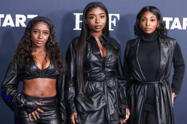 Zuria Ria, Zuri Renee ve Zurika J Moery, STARZ 'ın' BMF '(Siyah Mafya Ailesi) 3. sezonunun Los Angeles' taki galasına 29 Şubat 2024 'te Hollywood Atletizm Kulübü' nde geldiler.