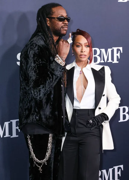 2 Chainz ve La La Anthony, Los Angeles 'taki STARZ' ın 'BMF' (Siyah Mafya Ailesi) galasına 29 Şubat 2024 'te Hollywood Atletizm Kulübü' nde gerçekleştirildi..