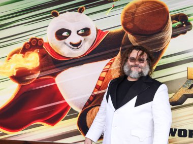 Jack Black, 3 Mart 2024 'te Amerika Birleşik Devletleri' nin Kaliforniya eyaletinin Los Angeles şehrinde düzenlenen AMC 'deki Dreamworks Animasyon ve Universal Pictures' Kung Fu Panda 4 'ün dünya prömiyerine geldi.. 
