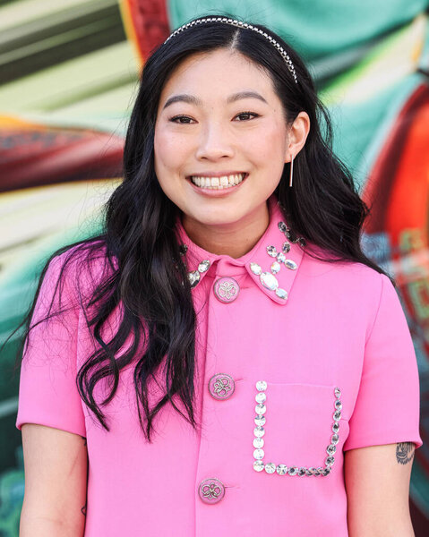 Awkwafina arrives at the World Premiere Of DreamWorks Animation And Universal Pictures' 'Kung Fu Panda 4' held at AMC The Grove 14 on March 3, 2024 in Los Angeles, California, United States. 