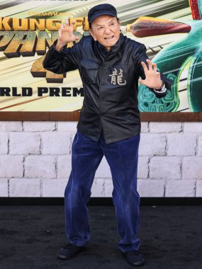 James Hong arrives at the World Premiere Of DreamWorks Animation And Universal Pictures' 'Kung Fu Panda 4' held at AMC The Grove 14 on March 3, 2024 in Los Angeles, California, United States.  clipart