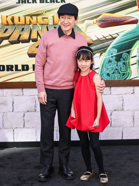 Ke Huy Quan arrives at the World Premiere Of DreamWorks Animation And Universal Pictures' 'Kung Fu Panda 4' held at AMC The Grove 14 on March 3, 2024 in Los Angeles, California, United States. 