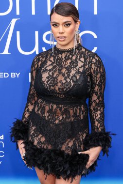 Dinah Jane arrives at the 2024 Billboard Women In Music held at the YouTube Theater at SoFi Stadium on March 6, 2024 in Inglewood, Los Angeles, California, United States.  clipart
