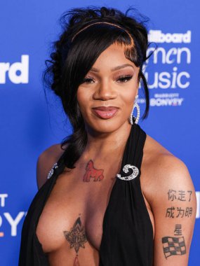 GloRilla, 6 Mart 2024 'te Inglewood, Los Angeles, Kaliforniya, ABD' deki SoFi Stadyumu 'ndaki YouTube Tiyatrosu' nda düzenlenen 2024 Billboard Women in Music 'e ulaştı..