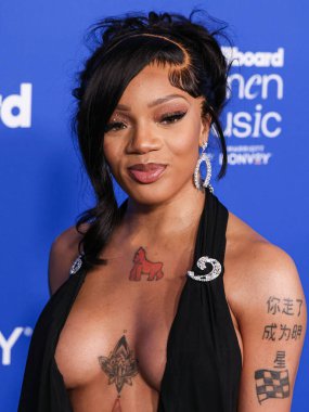 GloRilla, 6 Mart 2024 'te Inglewood, Los Angeles, Kaliforniya, ABD' deki SoFi Stadyumu 'ndaki YouTube Tiyatrosu' nda düzenlenen 2024 Billboard Women in Music 'e ulaştı..