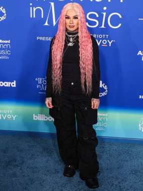 Snow Tha Product arrives at the 2024 Billboard Women In Music held at the YouTube Theater at SoFi Stadium on March 6, 2024 in Inglewood, Los Angeles, California, United States.