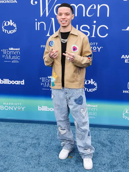 Lil Mosey, 6 Mart 2024 'te Inglewood, Los Angeles, Kaliforniya, ABD' deki SoFi Stadyumu 'ndaki YouTube Tiyatrosu' nda düzenlenen 2024 Billboard Women in Music 'e geldi..